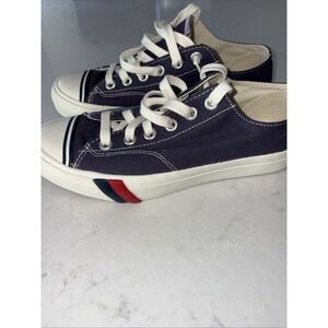 Pro-Keds Royal Lo Lace Up Navy Canvas Shoes Sneaker 6.5 Mens 8 Womens New Preppy